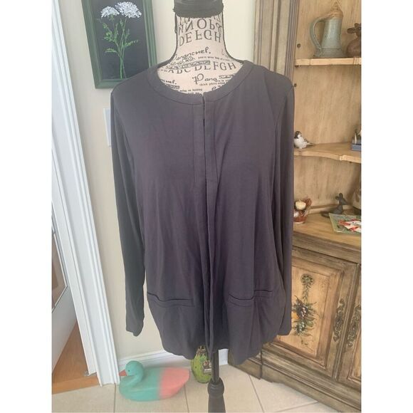 J. Jill Wearever Cardigan Sweater Gray - Picture 9 of 9